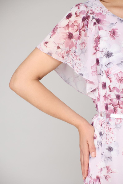 Платье Мишель стиль 1123 сиренево-розовый - фото 11