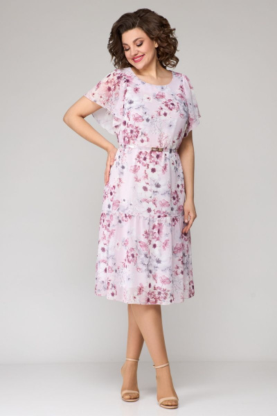 Платье Мишель стиль 1123 сиренево-розовый - фото 7
