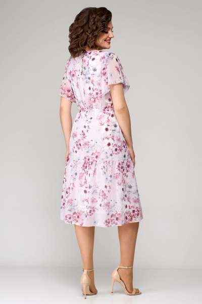 Платье Мишель стиль 1123 сиренево-розовый - фото 2