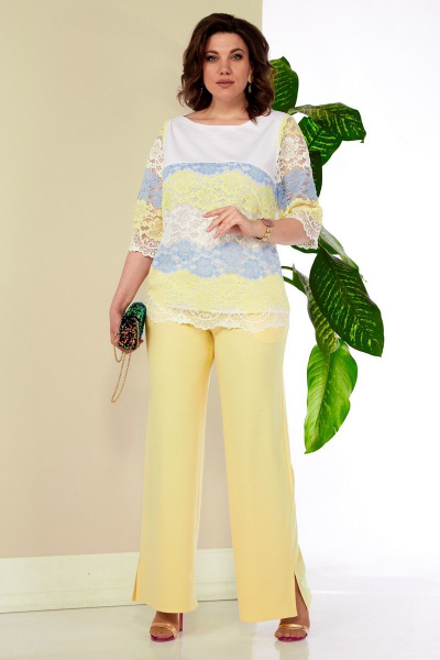 Блуза, брюки Anastasia 986.1 желтый - фото 3