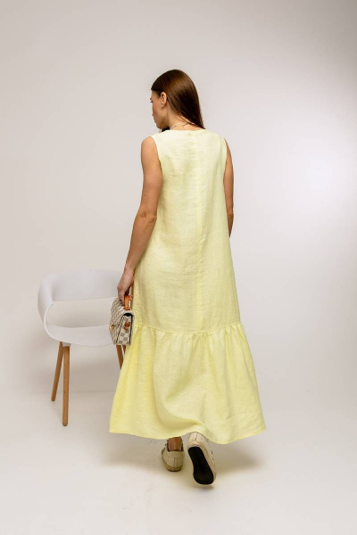 Платье Romgil 122ЛЛТК бледно-желтый - фото 2