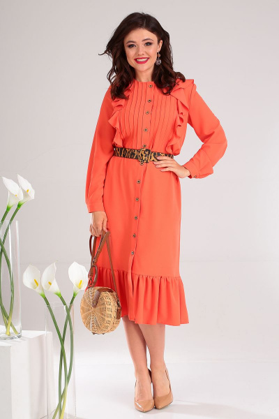 Платье Мода Юрс 2484 оранж - фото 1