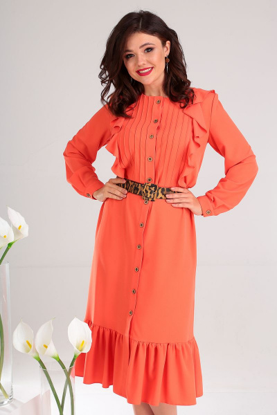 Платье Мода Юрс 2484 оранж - фото 2