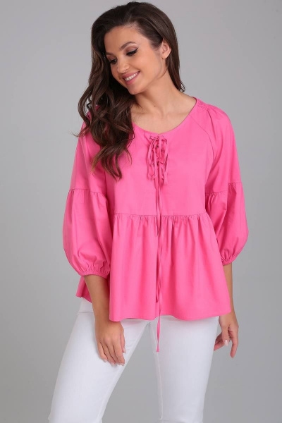 Блуза LeNata 11320 розовый - фото 2