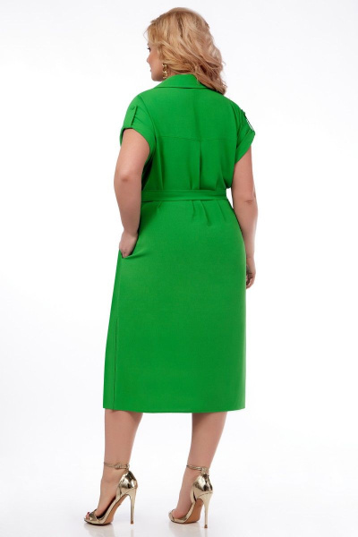 Платье Элль-стиль 2211 зеленый - фото 4