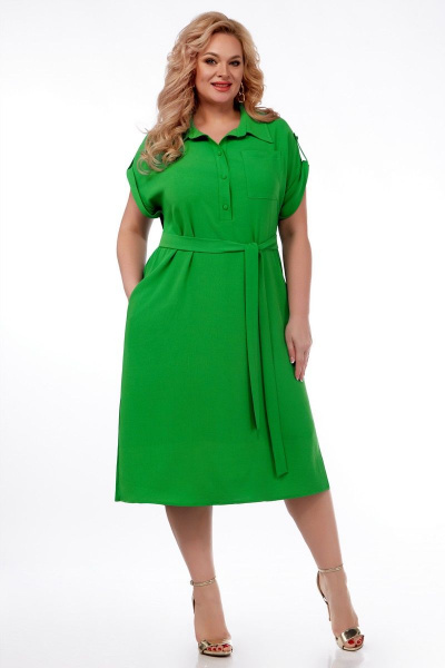 Платье Элль-стиль 2211 зеленый - фото 2