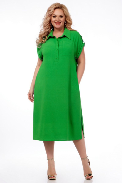 Платье Элль-стиль 2211 зеленый - фото 1
