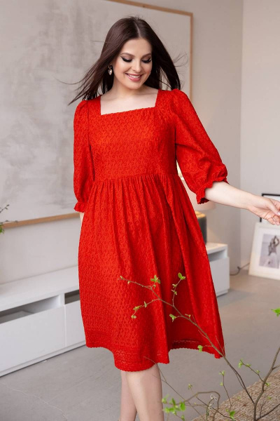 Платье ASV 2512 красный - фото 6