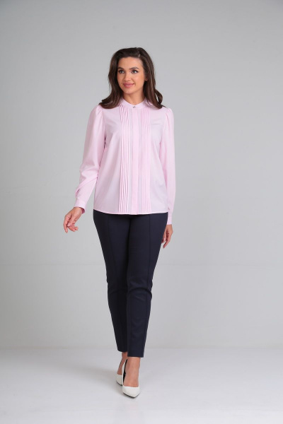 Блуза Lady Line 549 нежно-розовый - фото 5