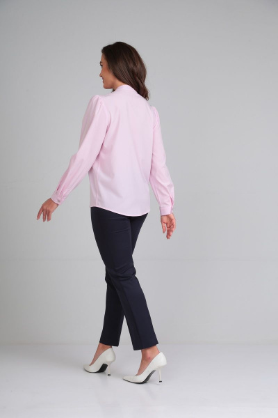 Блуза Lady Line 549 нежно-розовый - фото 4