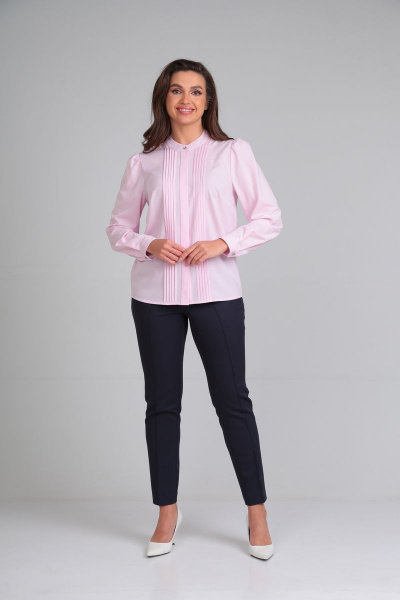 Блуза Lady Line 549 нежно-розовый - фото 3