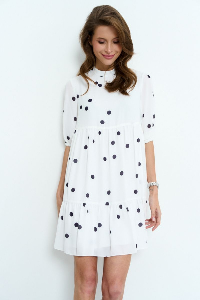 Платье LaVeLa L1983 молочный/черный - фото 3