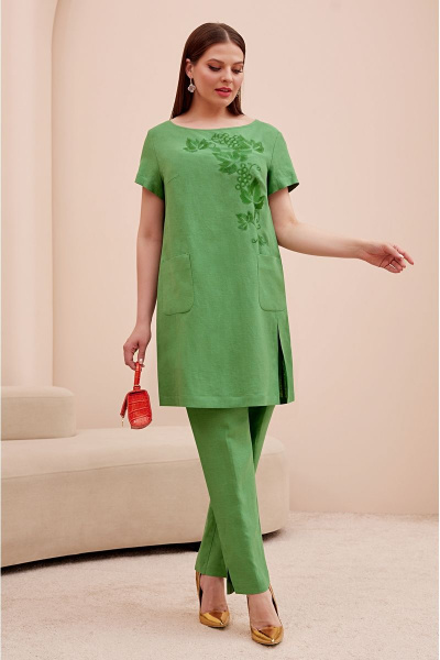 Блуза, брюки Lissana 4741 зеленый - фото 1