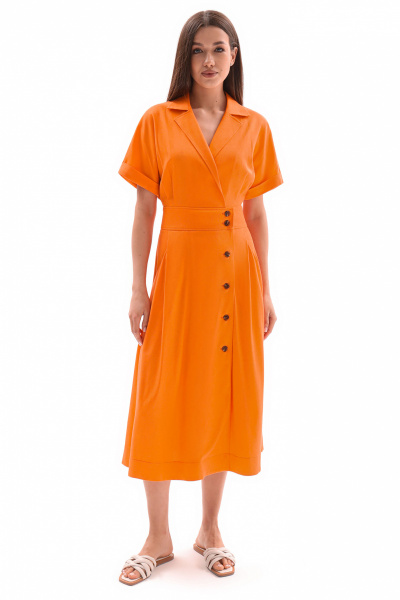 Платье Панда 142280w оранжевый - фото 1