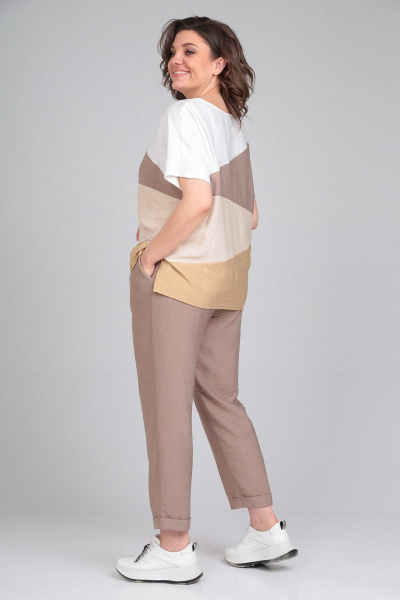 Блуза, брюки Диомант 1860 беж - фото 6
