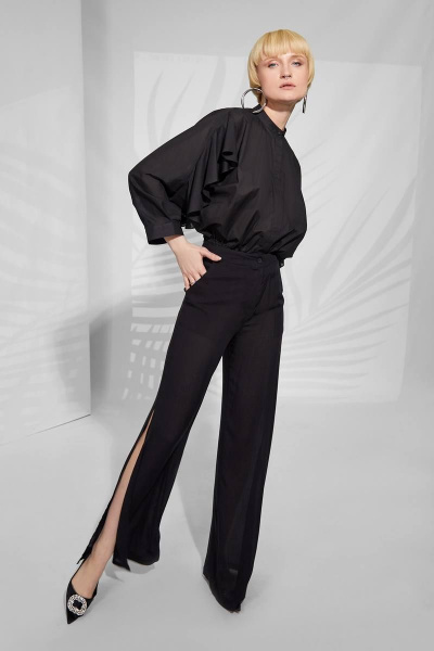 Блуза, брюки Rivoli 2332+5173 чёрный - фото 4