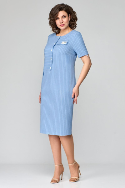 Платье Мишель стиль 1121 голубой - фото 6