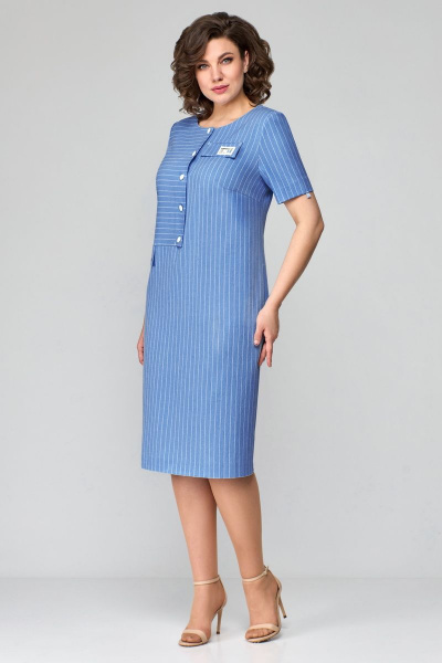 Платье Мишель стиль 1121 синий - фото 6