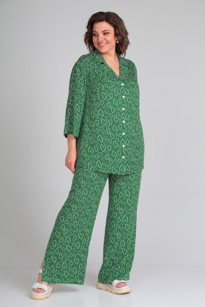 Блуза, брюки Mubliz 059 зеленый - фото 6