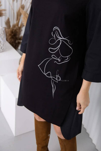 Платье Daloria 1471 черный - фото 8