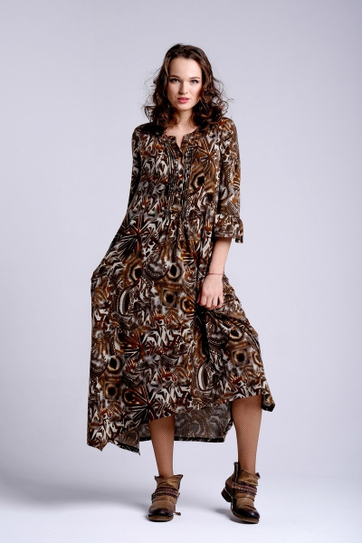 Платье Yuvita 6809 коричневый - фото 1