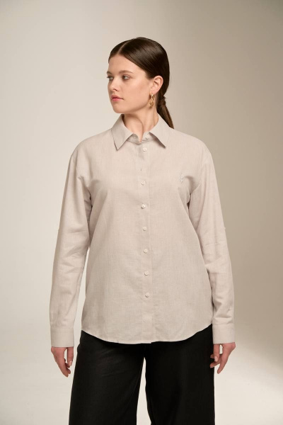 Рубашка Nadex 20-081130/211-23_164 светло-серый - фото 2