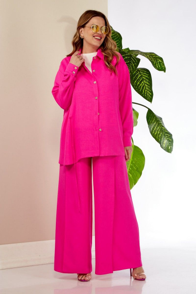 Блуза, брюки Anastasia 976 розовый - фото 4