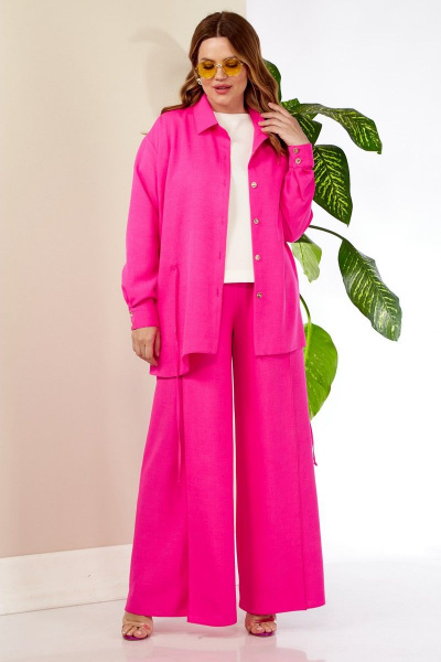 Блуза, брюки Anastasia 976 розовый - фото 3