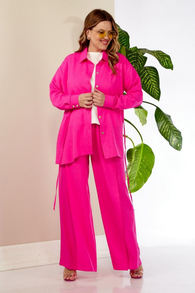 Блуза, брюки Anastasia 976 розовый - фото 2