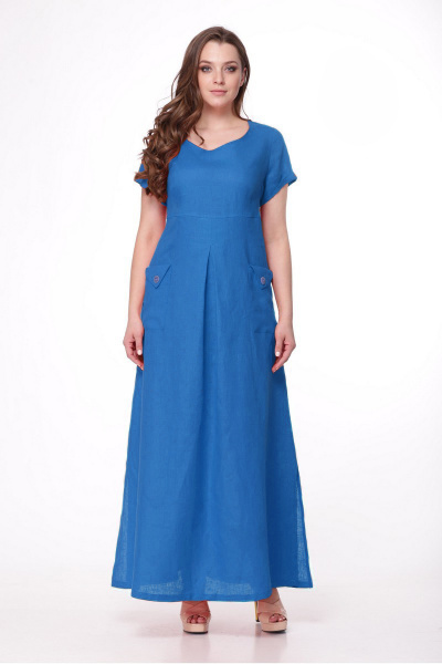 Платье MALI 411 голубой - фото 1