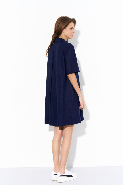 Платье Luitui R1072 темно-синий - фото 4