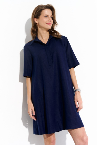 Платье Luitui R1072 темно-синий - фото 1