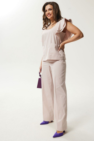 Блуза, брюки Mislana С943 розовый - фото 1