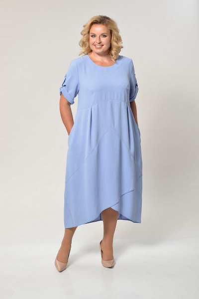 Платье ELGA 01-612 светло-голубой - фото 1