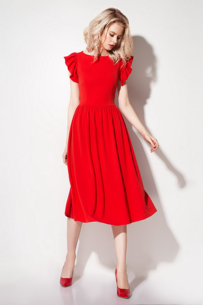 Платье Prio 196880 красный - фото 1