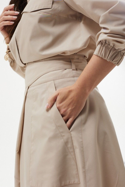 Блуза, юбка MALI 723-036 бежевый - фото 12