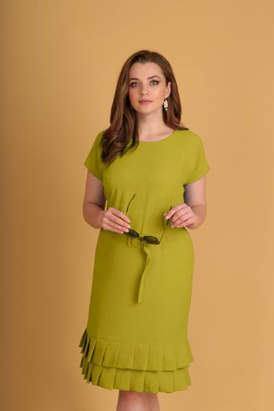 Платье Viola Style 0863 зеленый - фото 1