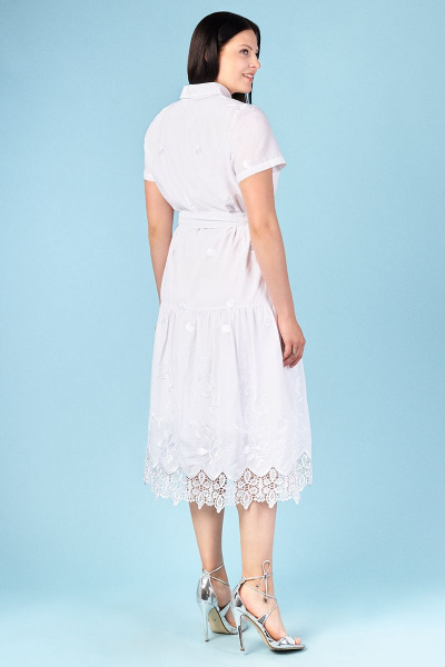 Платье Emilia 10066 белый - фото 3