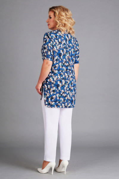 Блуза, брюки Асолия 1204 синий - фото 2