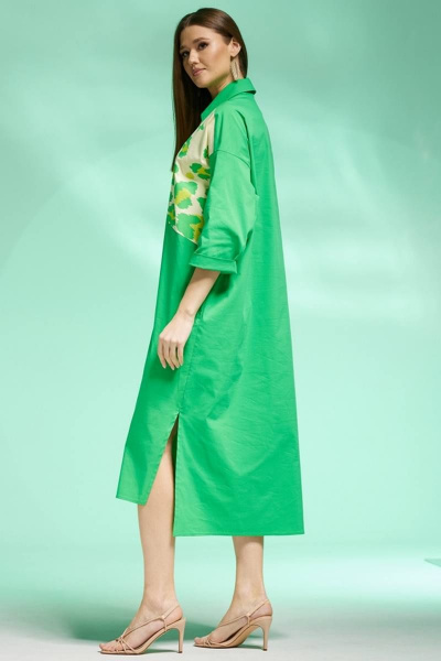 Платье Faufilure С1433 зеленый - фото 3