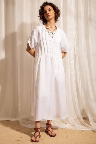 Платье Nova Line 50343 белый - фото 5