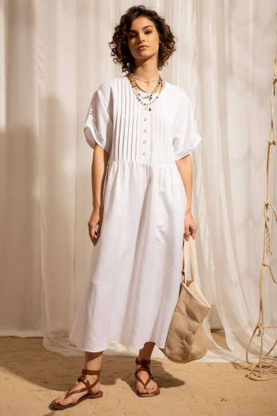Платье Nova Line 50343 белый - фото 1