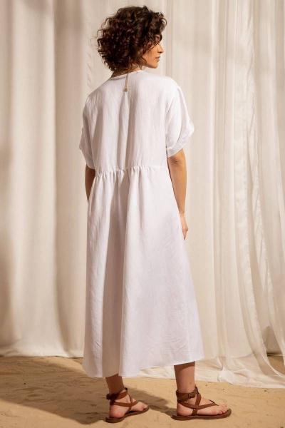 Платье Nova Line 50343 белый - фото 3