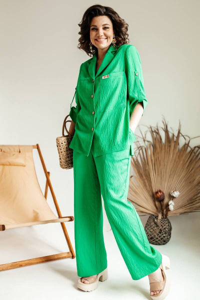 Блуза, брюки Romanovich Style 2-2487 зеленый - фото 1