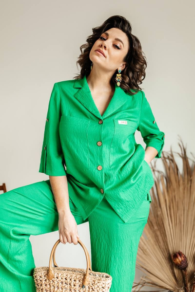 Блуза, брюки Romanovich Style 2-2487 зеленый - фото 6