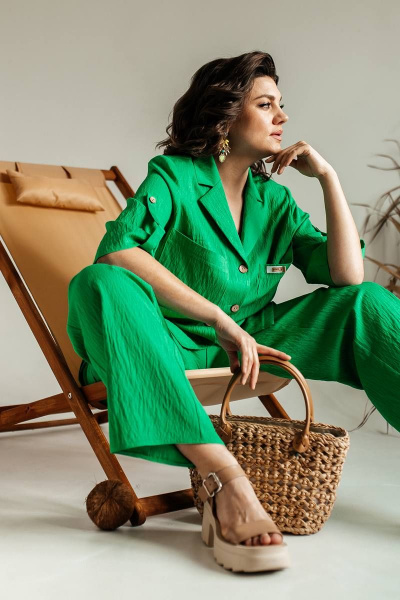 Блуза, брюки Romanovich Style 2-2487 зеленый - фото 10