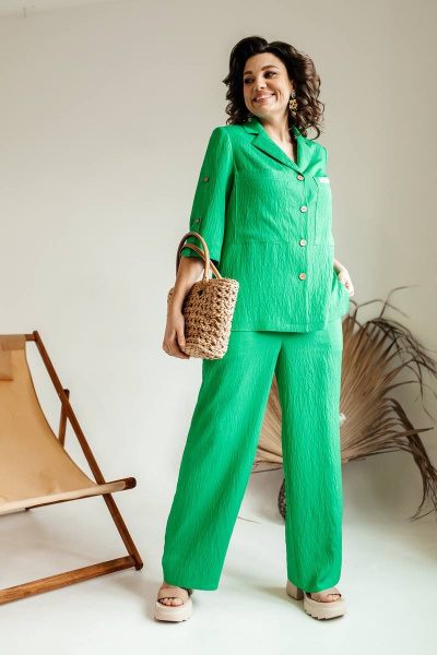 Блуза, брюки Romanovich Style 2-2487 зеленый - фото 2
