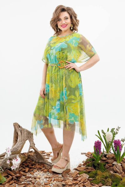 Платье Romanovich Style 3-2514 ярко-зеленый - фото 1