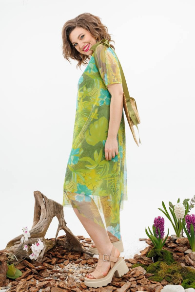 Платье Romanovich Style 3-2514 ярко-зеленый - фото 3