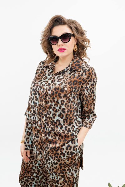 Блуза, брюки Romanovich Style 2-2488 леопард - фото 6